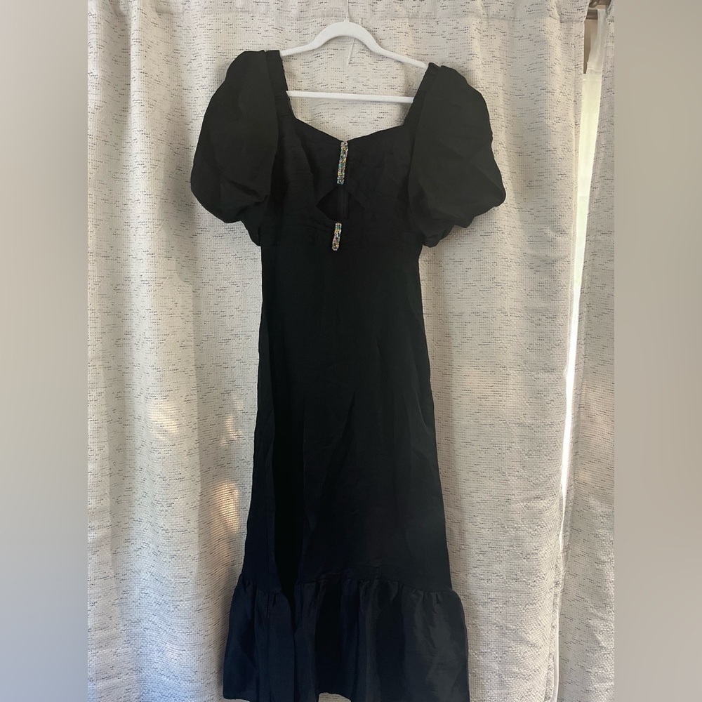 Sandro Falbala Embellished Cutout Dress NWT - Picture 8 of 12